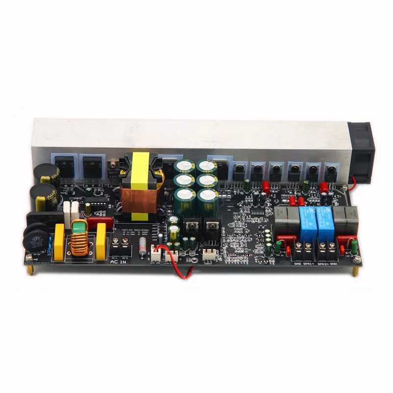 Placa amplificadora Digital de alta potencia Hifi 1000W YD7120 doble canal 500W + 500W puente BTL 1000W Moudle con fuente de alimentación del interruptor