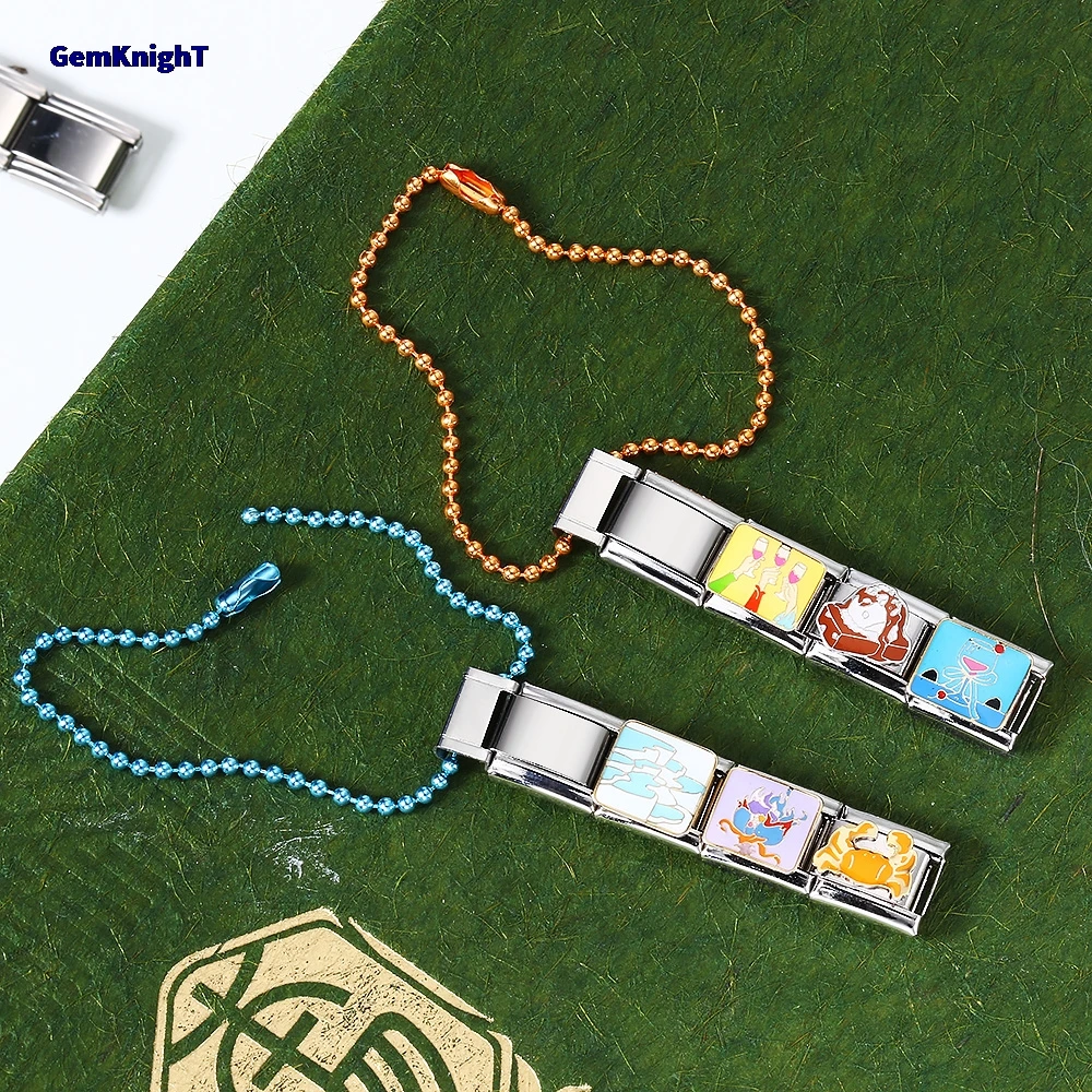 Fashion Fit 9 mm italienisches Charm-Telefonseil aus Edelstahl mit bunten Perlen, Kette, Schlüsselanhänger, Schmuckherstellung, DIY-Geschenk für Frauen – Detail 10