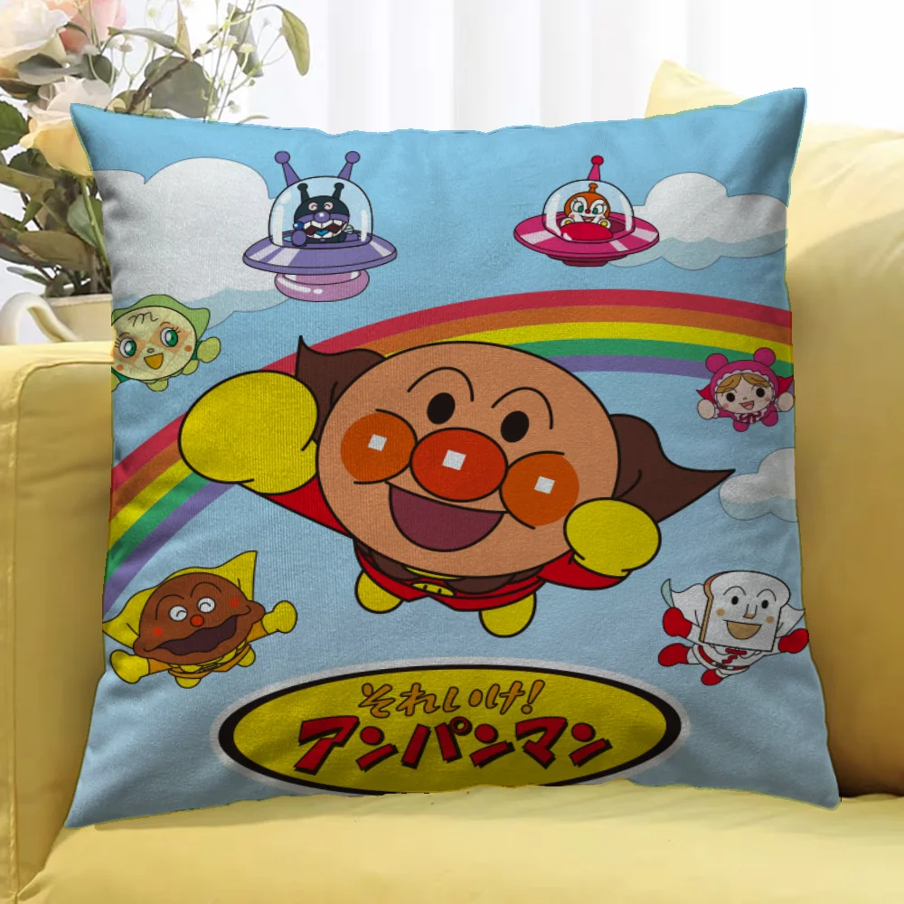 A-Anpanman 45x45 Cushions Cover for Pillow Cases 45x45 Covers for Bed Pillows Decorative Pillowcase 40x40 Cushion Cover 50x50