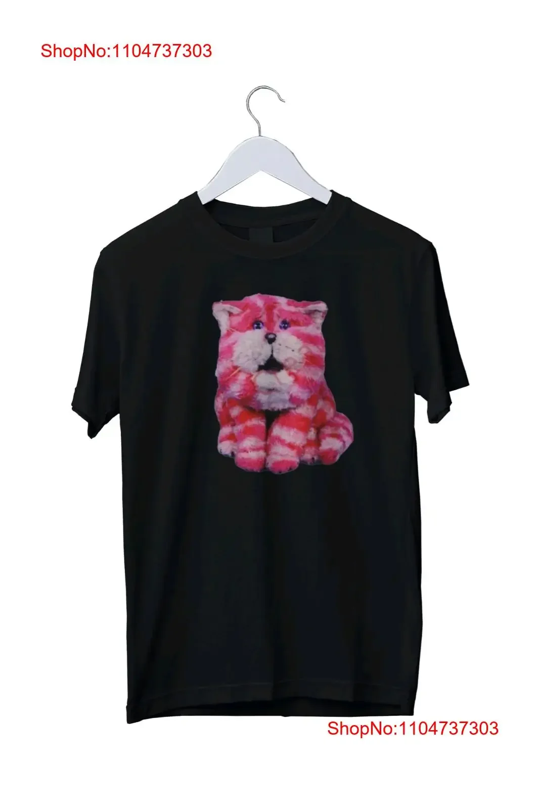 تي شيرت رجالي مستوحى من Bagpuss أسود وأبيض S M L XL 2 3 4 قميص عتيق مغسول وجيد التهوية للارتداء اليومي للجنسين ممتد