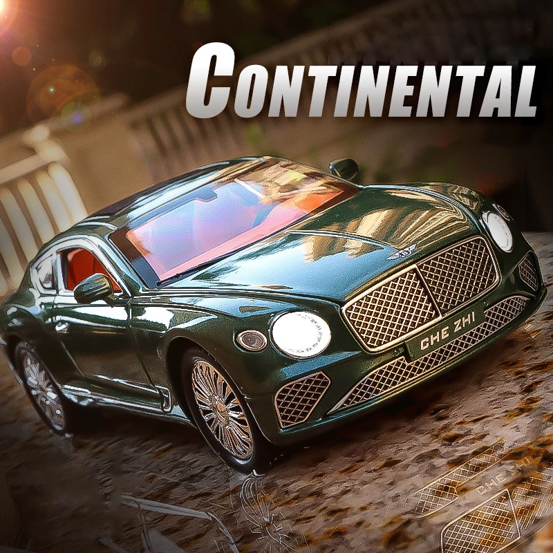 

1:24 Continental GT Alloy Model Car Toy Diecasts Metal Casting Sound and Light Car Toys For Children Vehicle