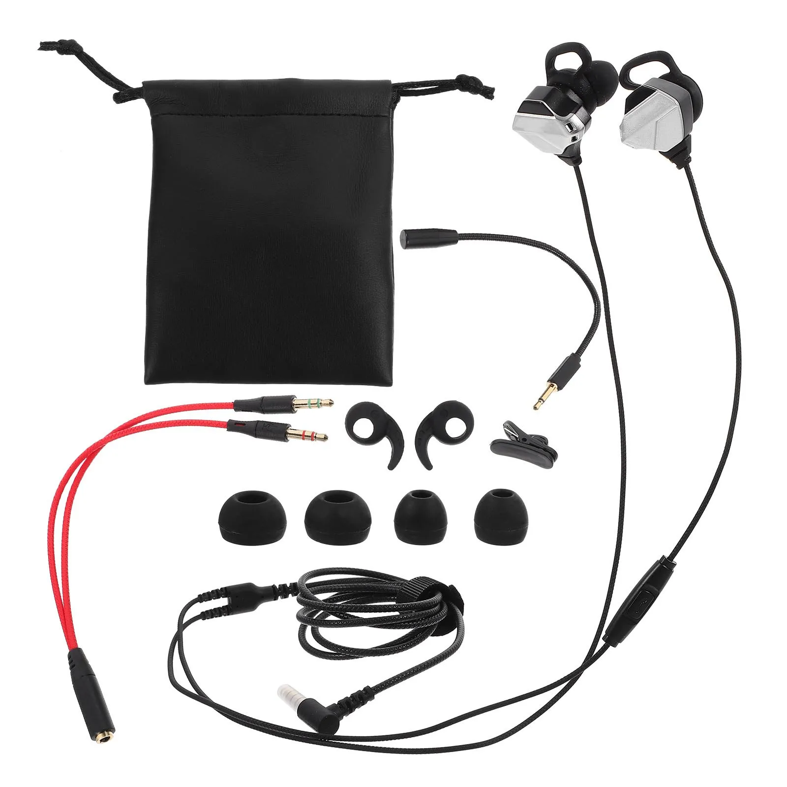 

1Set Gaming Earphone Wired Stereo Earbuds Noise Reduction Mic Comfortable for Pc Mobile Gaming Noise Reduction Earbud