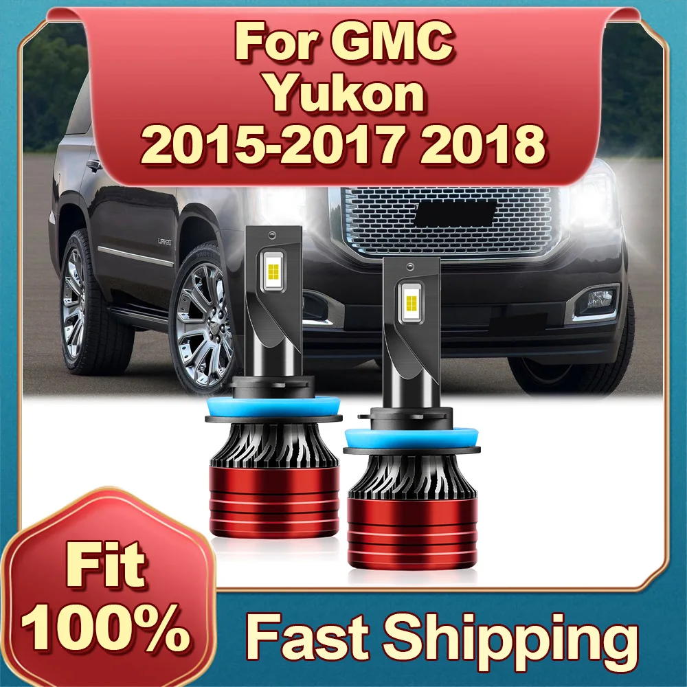 H11 Car Headlight 12V 180W Super Bright White Lights 30000LM Two-sided CSP Chip High Power For GMC Yukon 2015 2016 2017 2018