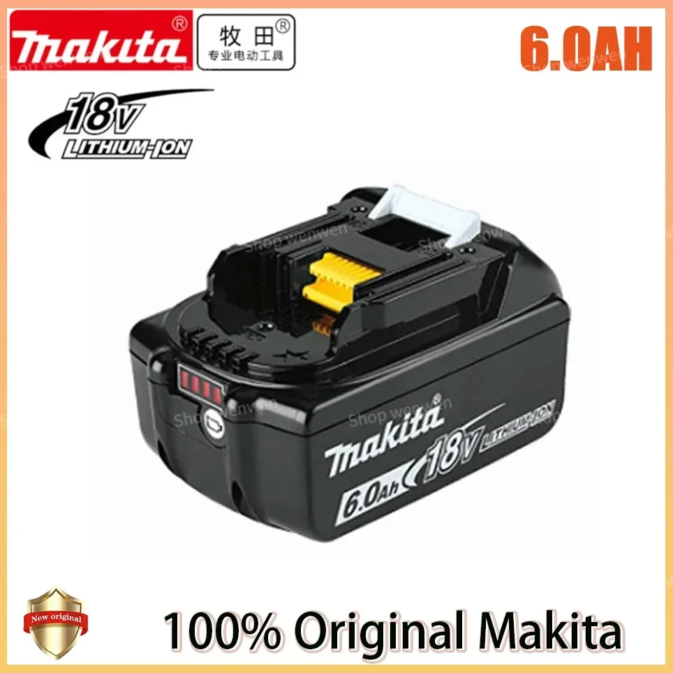 

Makita 100% Original 18V 6000mAh Lithium ion Rechargeable Battery 18v drill Replacement Batteries BL1860 BL1830 BL1850 BL1860B