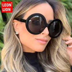 LeonLion 2023 Occhiali da sole rotondi oversize da donna Occhiali da sole ovali da donna/uomo Occhiali vintage da donna di lusso Oculos De Sol Gafas