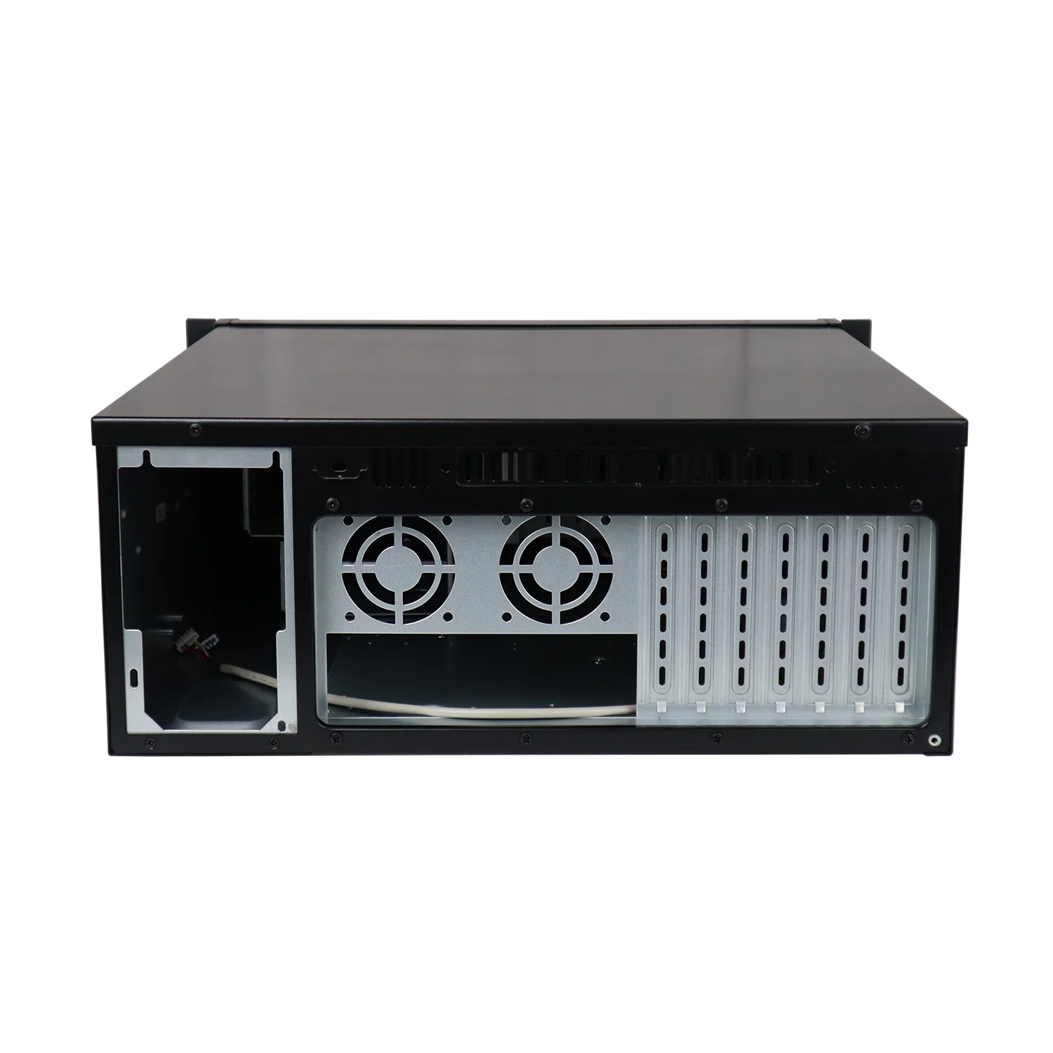 4U industrial control case cinza/preto 19 polegadas rack montado industrial caso suporta 12*9,6 "e abaixo da placa-mãe caso vazio