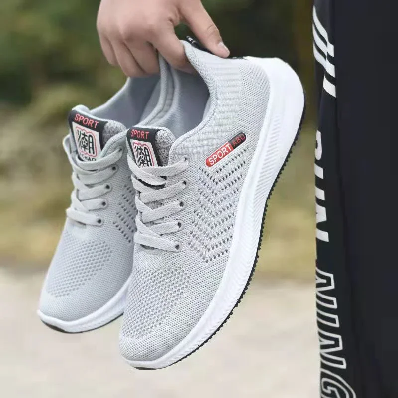 Fashion Men Sneakers Mesh Casual Shoes Lac-up Men Shoes Lightweight Vulcanize Shoes Walking Sneakers Zapatillas Hombre