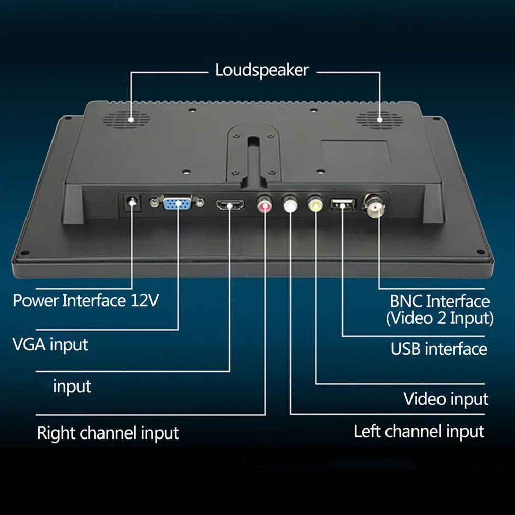 Imagem -05 - Monitor 1024*600 do Jogo do Computador Monitor para Ps4 para Xbox para o Interruptor Automotivo Computadores Industriais Sistema Cctv Display Lcd 10 pc