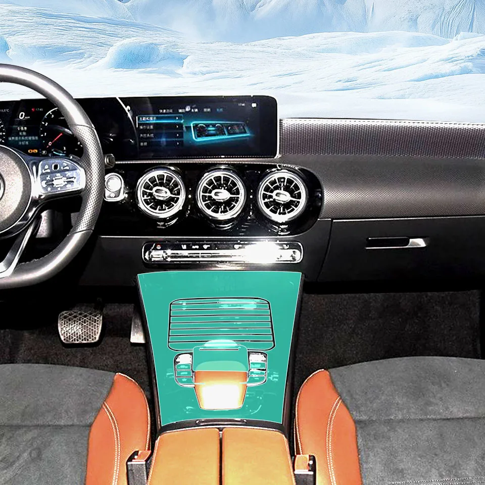 

Для Mercedes Benz Class-S 2012-2013 предварительно вырезанная пленка для салона автомобиля PPF, защитная пленка для краски, панель шестерни из ТПУ, наклейка против царапин