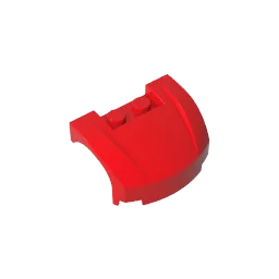 مركبة Gobricks GDS-90243، واقي الطين 3 × 4 × 1 2/3 أمامي منحني متوافق مع مكعبات البناء الفنية من ليغو 98835