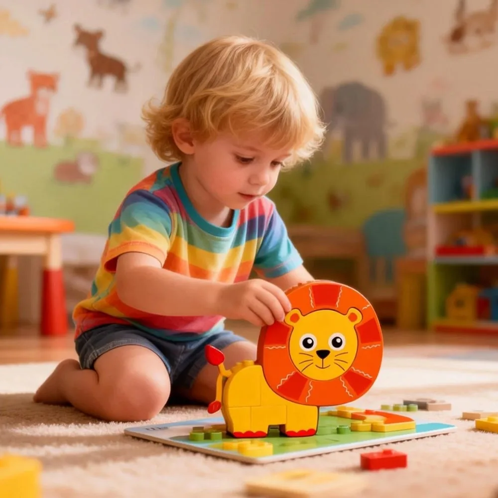 

Новые высококачественные 3D деревянные пазлы: безопасные, милые, серия «Животные», развивающие игрушки, портативные пазлы-головоломки с животными для развития когнитивных навыков