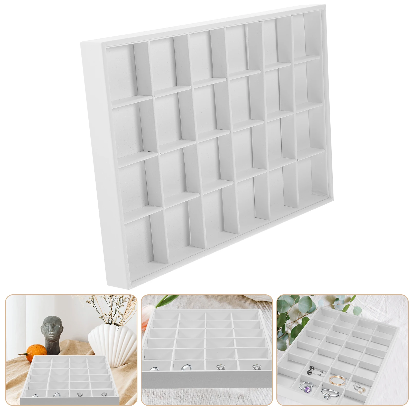 

Stackable Jewelry Tray Organizer Storage Dish Ring Holder For Earrings Necklaces Bracelets Trinket Tray Jewelry Accessory Case