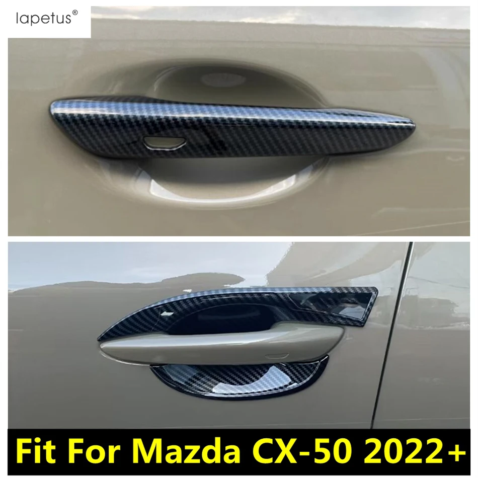 

Car Door Handle Bowl Decoration Cover Trim Fit For Mazda CX-50 2022 2023 2024 ABS Chrome / Carbon Fiber Accessories Exterior Kit