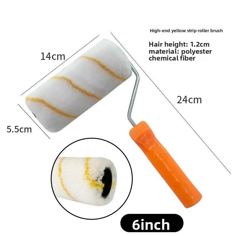 Валиковая щетка с тонкой щетиной, валик без мертвого угла, валик для латексной краски, валик для термоплавкого валика