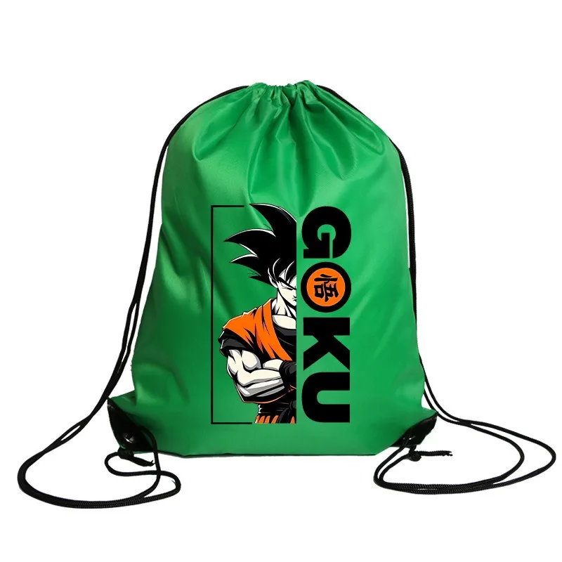 Dragon Balles Drawstring Bag Boy Anime Figure Print Sports Backpack Trendy Cool Cycling Backpacks Large Capacity Storage Pouch view 4