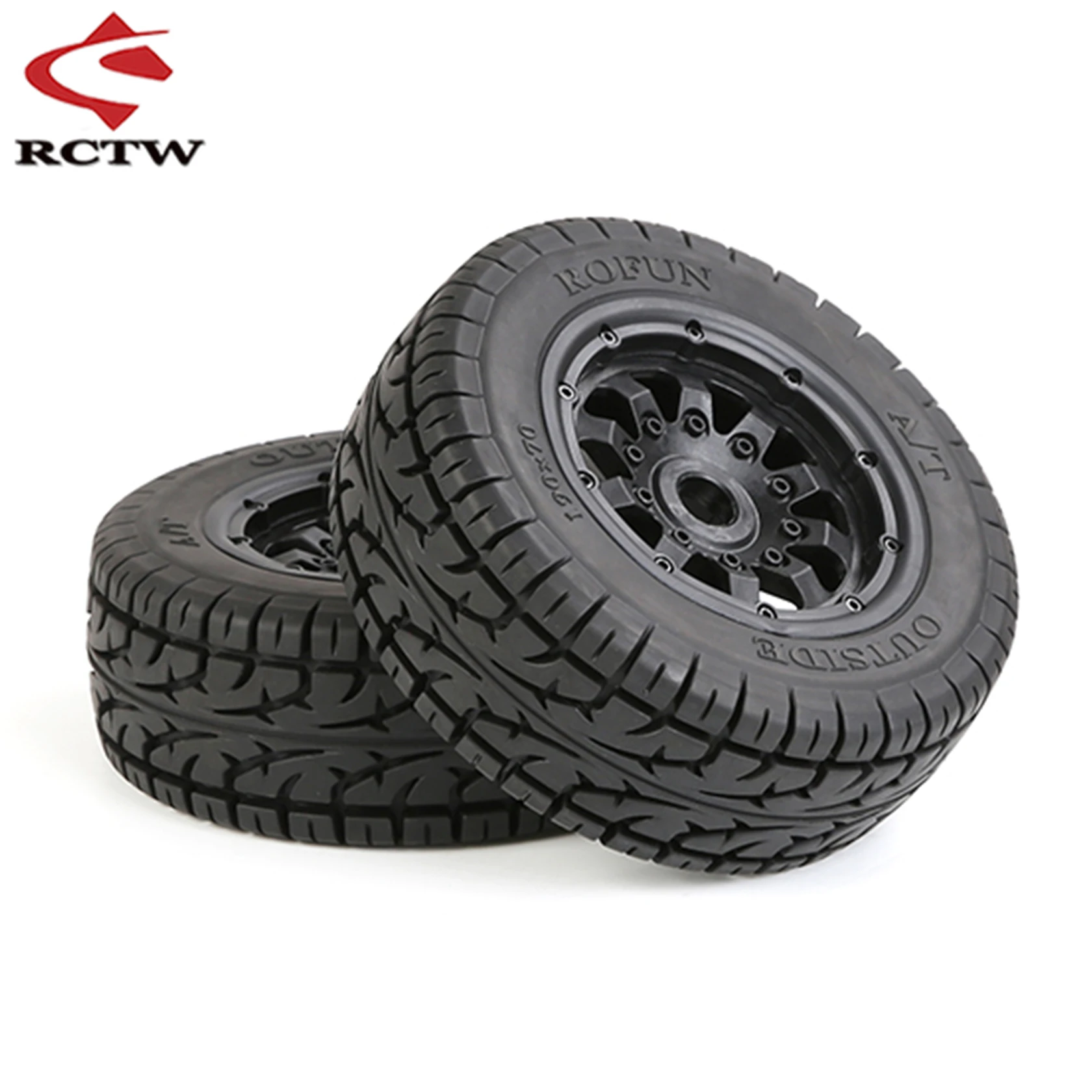 All Terrain Tyre Assembly Kit with Wheel Hub (Gen.IIII) for 1/5 Losi 5ive T ROFUN ROVAN LT KMX2 SLT V5 BAHA 5S Rc Car Tire Parts