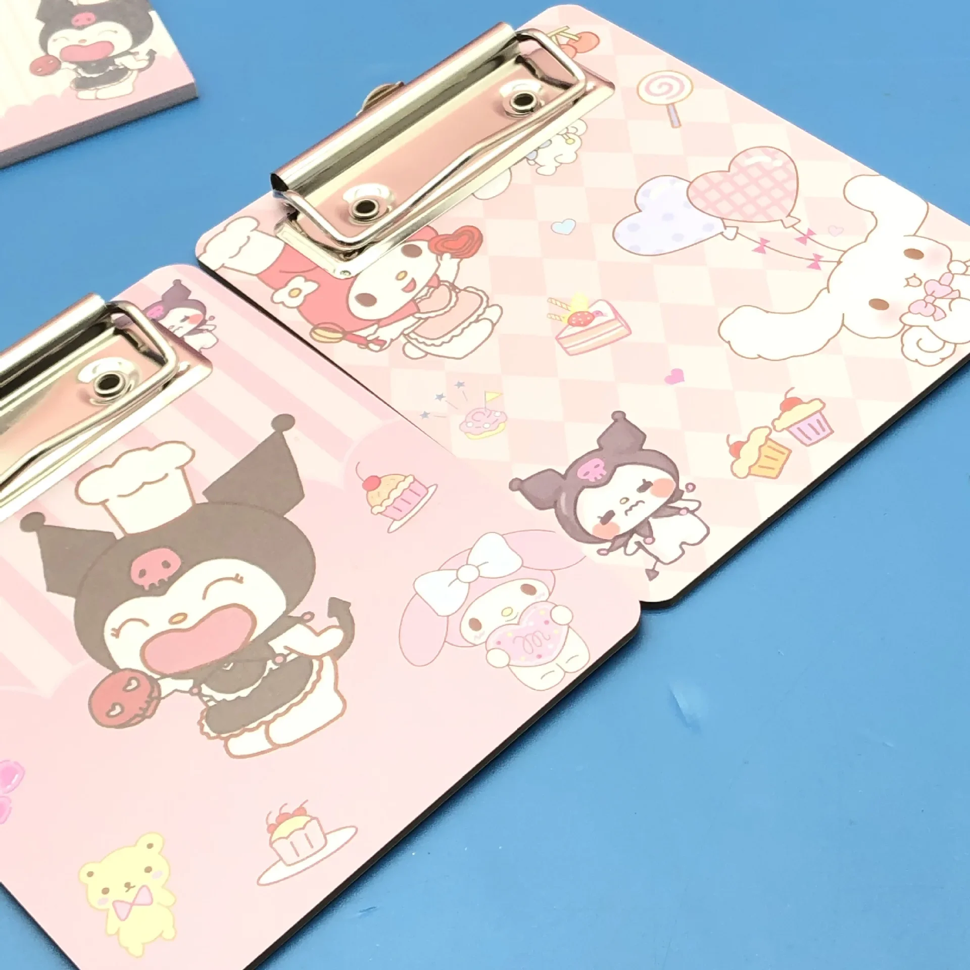 Sanrio Small Board Clip Color Page Note Note Notebook My Melody Student Stationery Office Supplies Anime