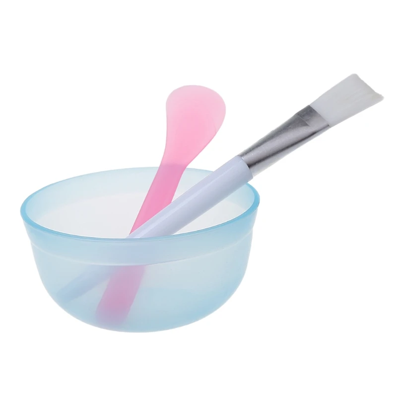 3Pcs Makeup Beauty DIY Face Mask Bowl Brush Spoon Tool Homemade