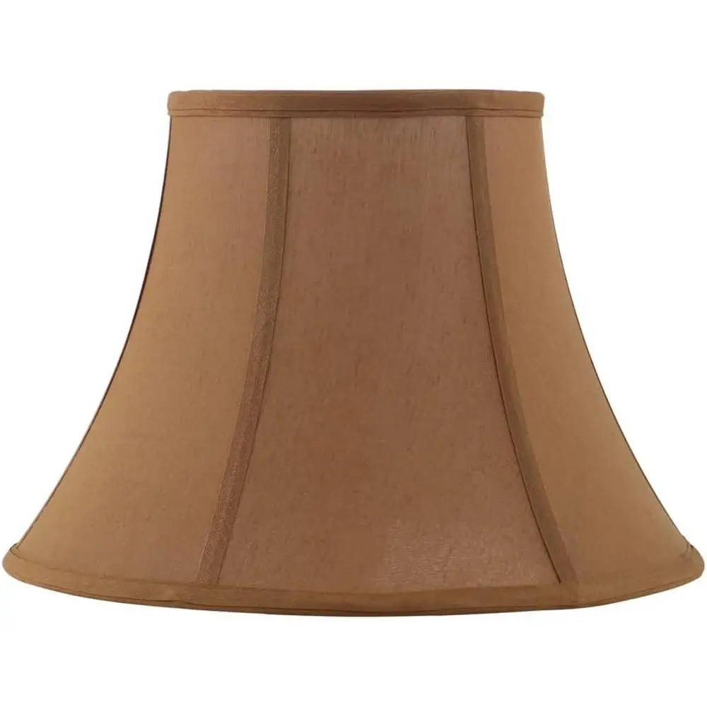 

Transitional Style Light Brown Fabric Lampshade, 7 Top, 13 Bottom, 9-1/2 Slant Height