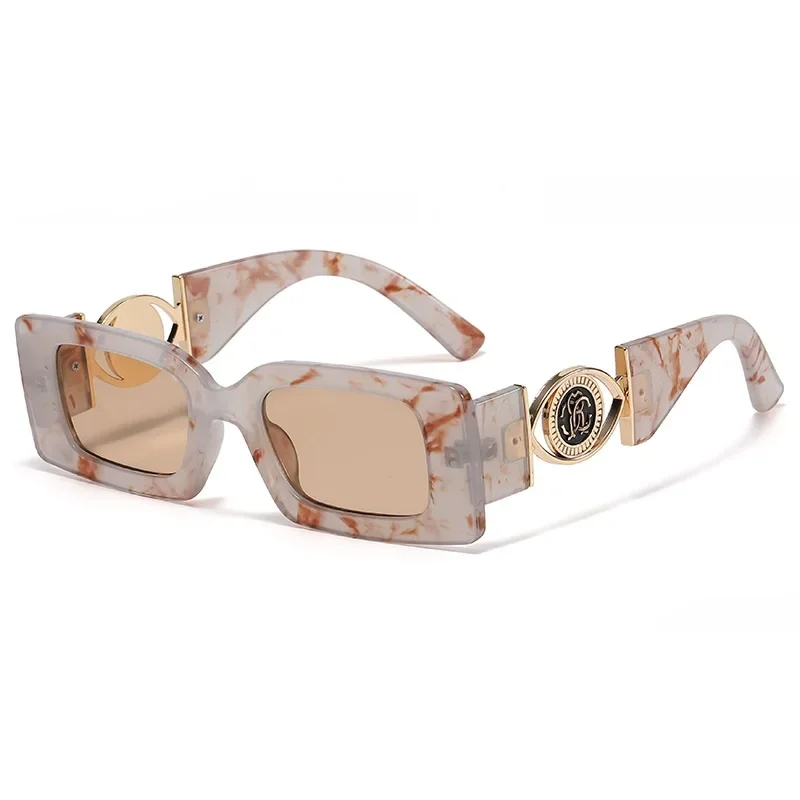 مستطيل صغير النظارات الشمسية الرجال النساء السفر ظلال مربع نظارات شمسية خمر الرجعية Lunette Soleil فام Gafas دي سول UV400