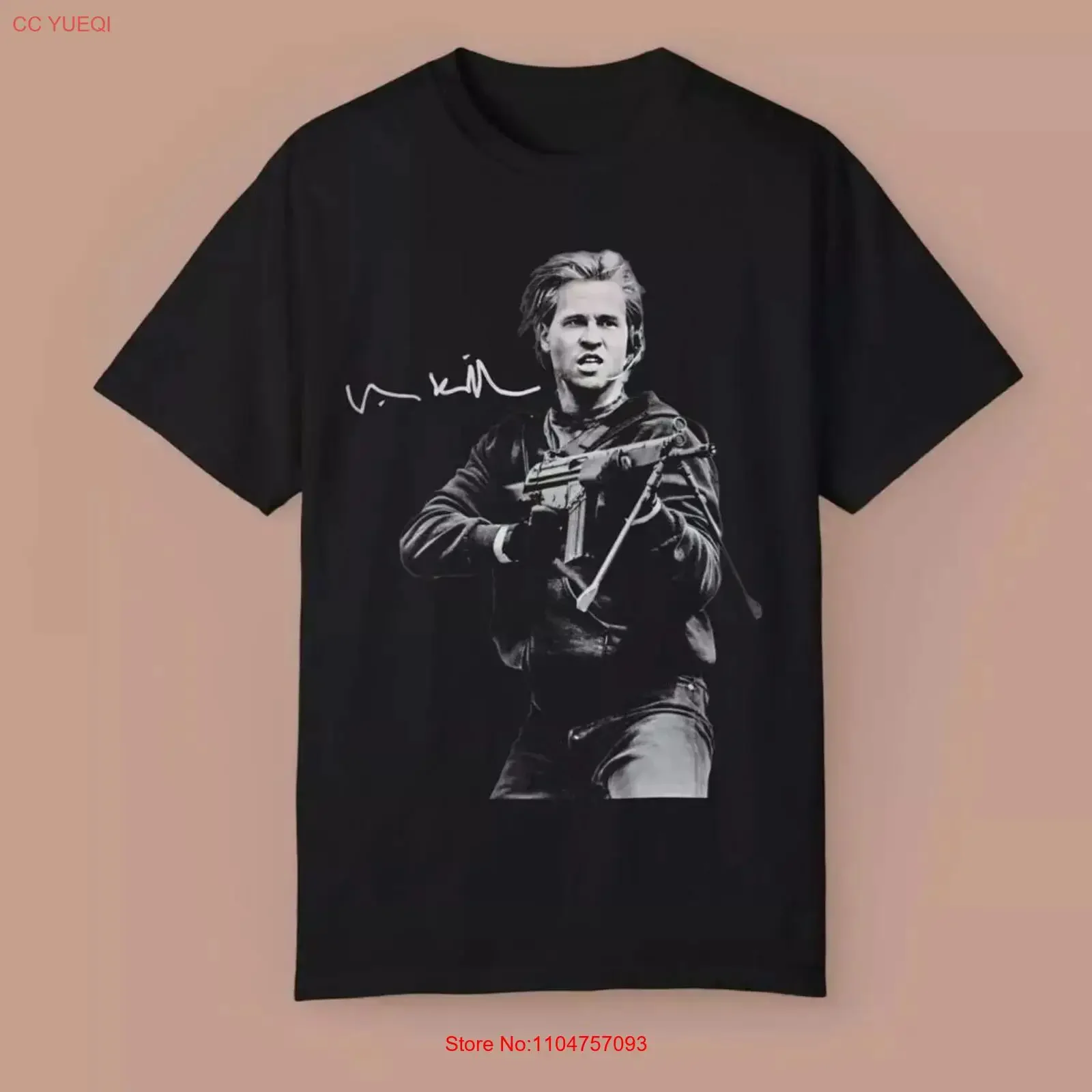 Movie Heat Val Kilmer Sniper Scene T Shirt RIP vintage Washed Slightly Versatile Breathable Soft graphic designer clothes