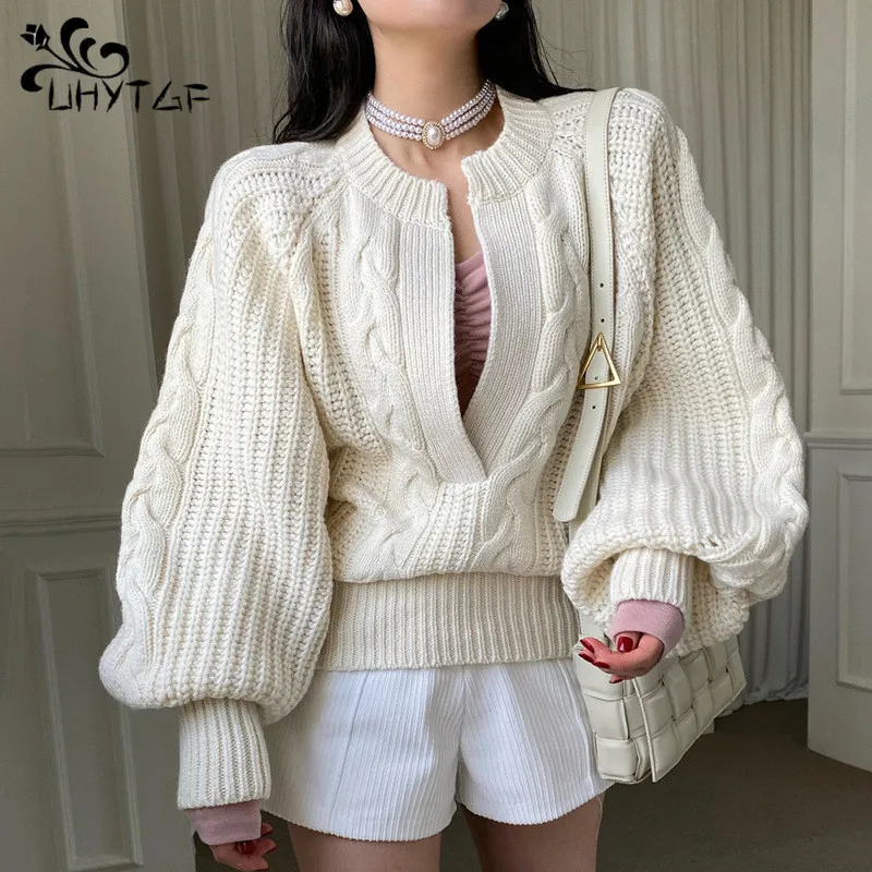 

Fashion Pullover Sweaters Women's Autumn Winter Clothing 2024 New Jumpers Knit Y2k Tops Aesthetic Casual Chic Elegant Pullovers