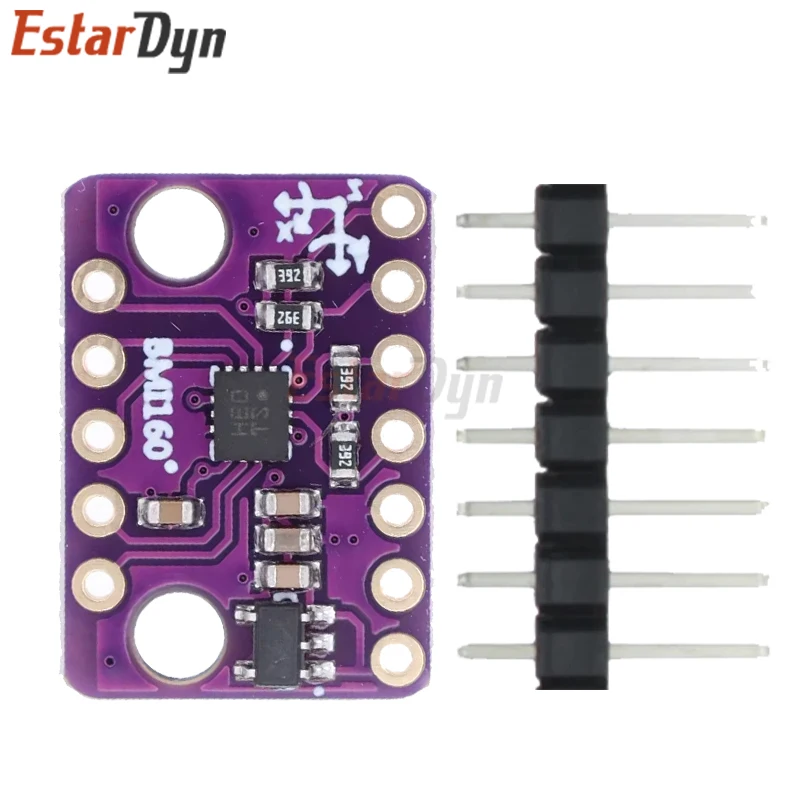 EstarDyn BMI160 GY-BMI160 6DOF 6-Axis Rate Gyro Gravity Accelerometer Sensor Module IIC I2C SPI Communication Protocol 3-5V