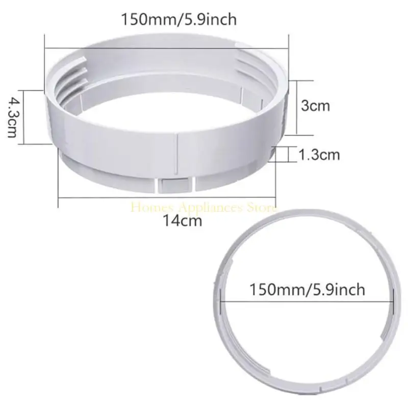 D0AB Air acondicionamiento móvil Manguera escape Conector Adaptador ventana 15 Diámetro Extensión acoplamiento