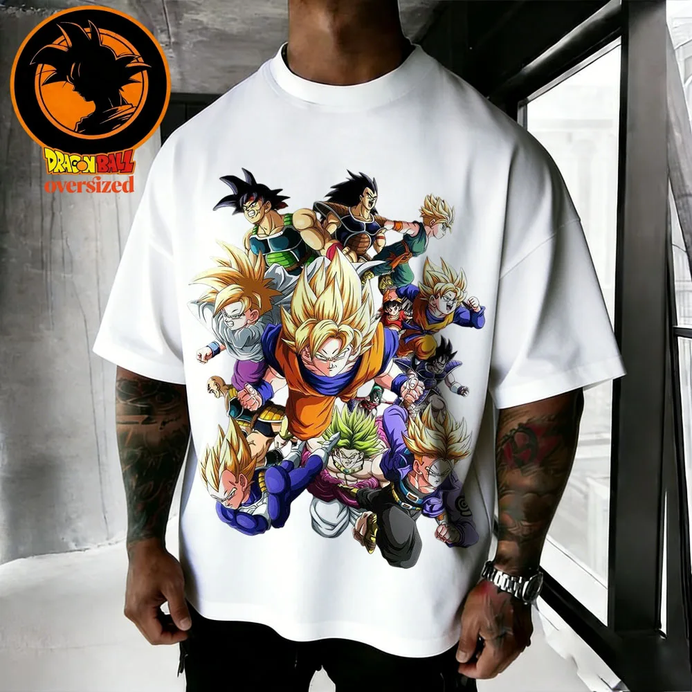 2026 Summer Dragon Ball Compilations Retro High-quality Cotton Men's T-shirts Super Unisex Children's Casual Short Sleeves