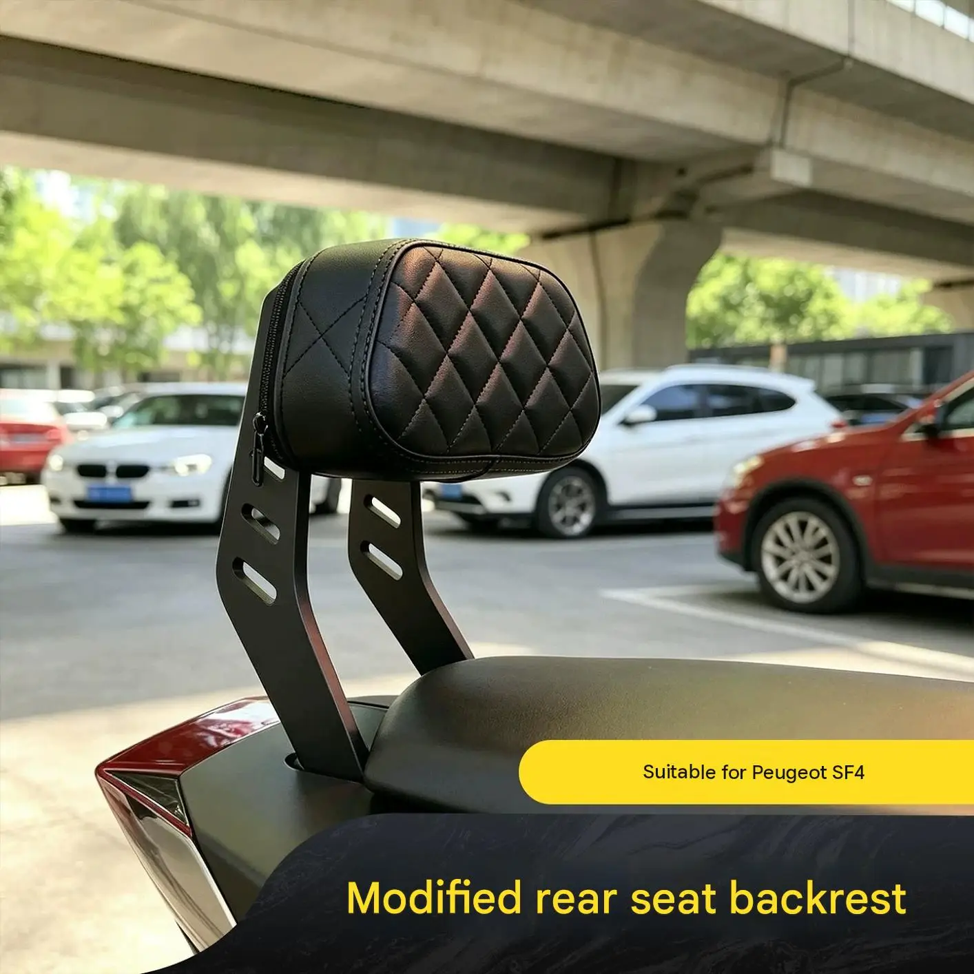 For Peugeot SF4 After-Market Backrest Shelf Kit Anti-Corrosion Powder-Coated Matte Finish Damage-Free Installation