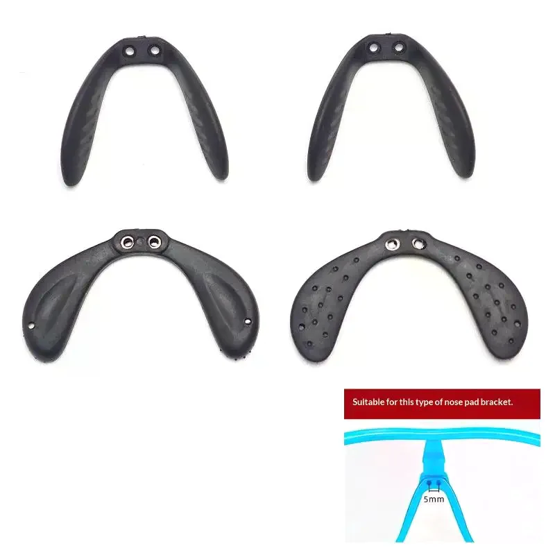 1Pcs Cycling Glasses Nose Pad For Outdoor Sports Eyewear Adjustable Black Clip Comfortable Non Slip Universal Fit Nose Support