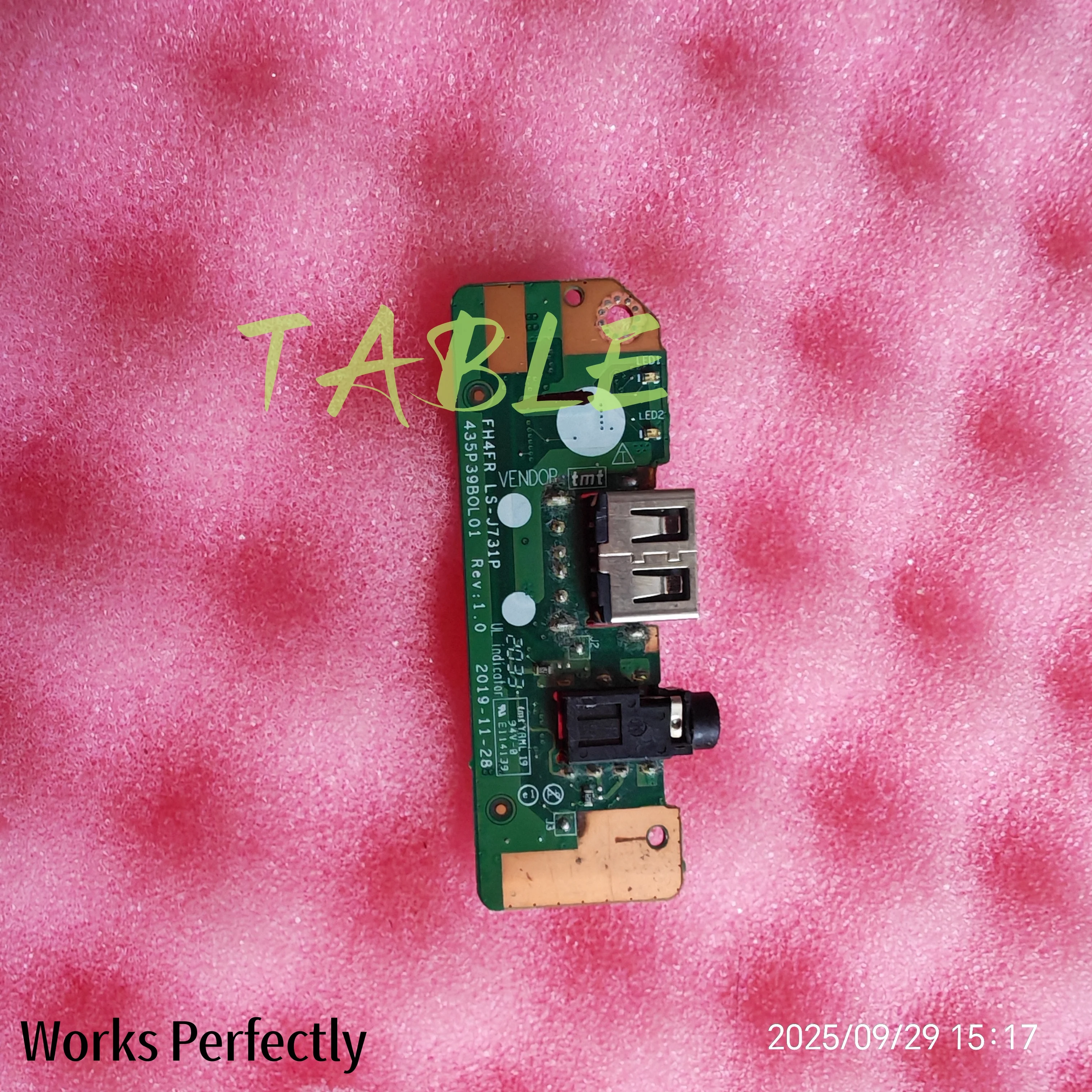 

LS-J731P FOR Acer Swift 3 SF314-42 USB Board Audio Small Board 435P39BOL01