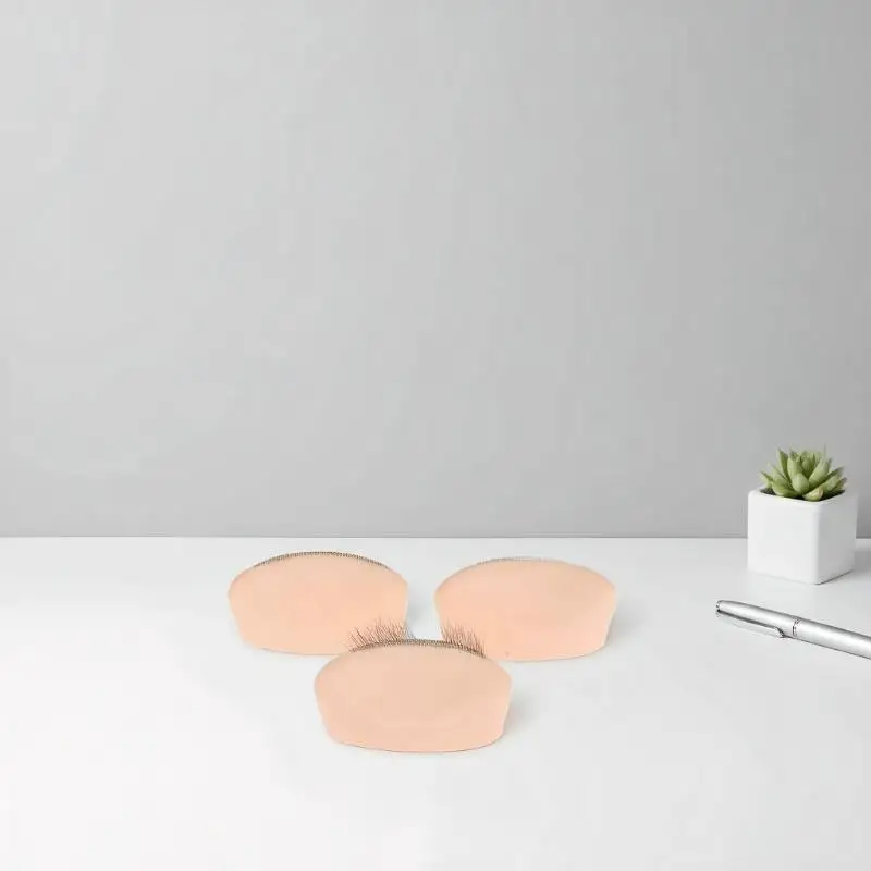 1 pz modello in silicone per pratica ciglia con estensioni ciglia realistiche, strumento riutilizzabile per l'estensione delle ciglia