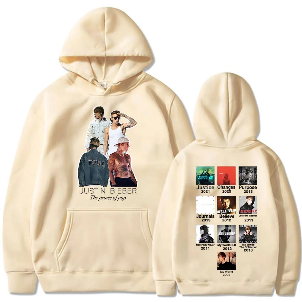 جاستن بيبر SWAG II 2025 ألبوم هوديس الرجال النساء الملابس موضة الهيب هوب المتضخم مقنعين البلوز البلوفرات الشارع الشهير #5