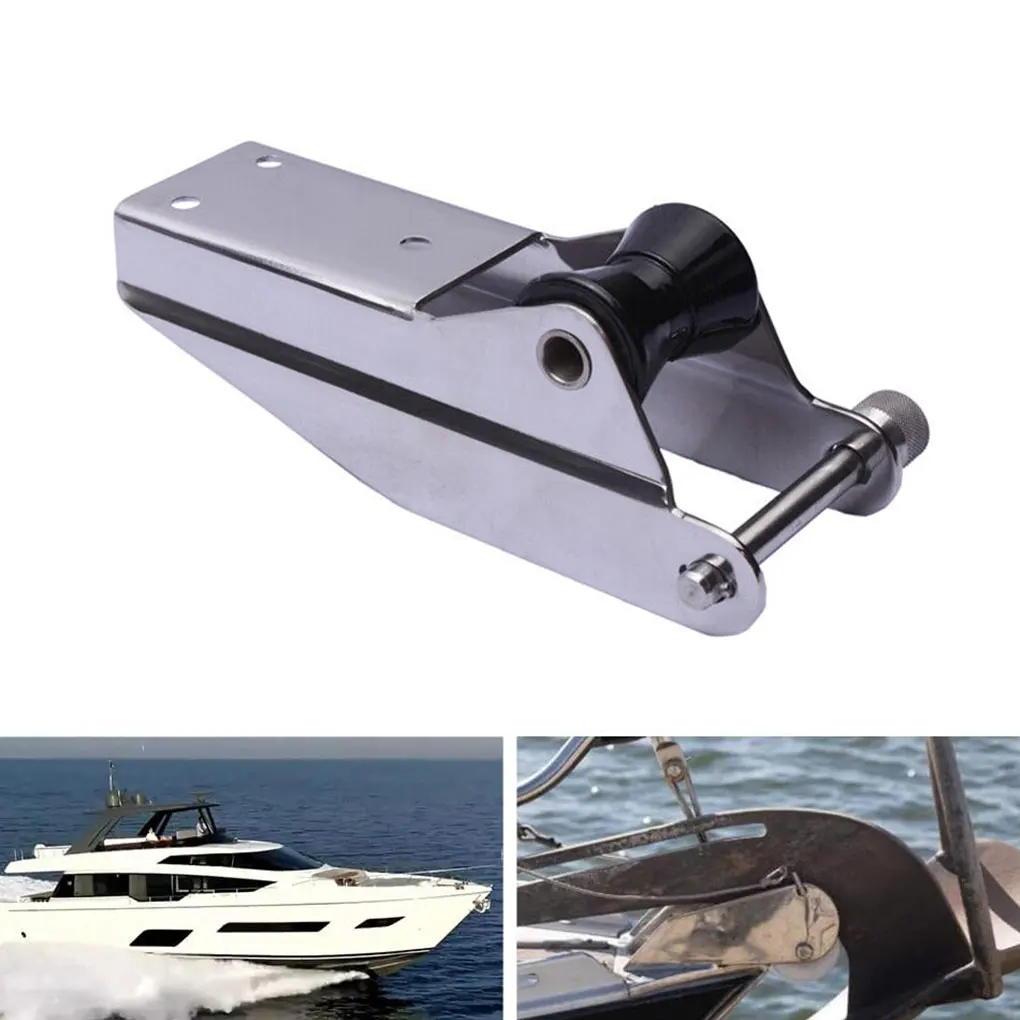 Marine 316 Stainless Steel Boat Bow Anchor Roller Bracket Rollers High Strength Support Yacht Docking Accessories