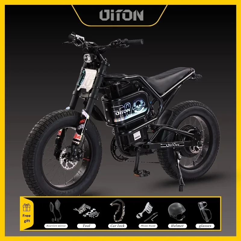 S-300 60V 3000W powerful motor Electric-bike 25Ah battery off-road electric bicycle 20*4.5 fat tire all-terrain rideable e-bike image 6
