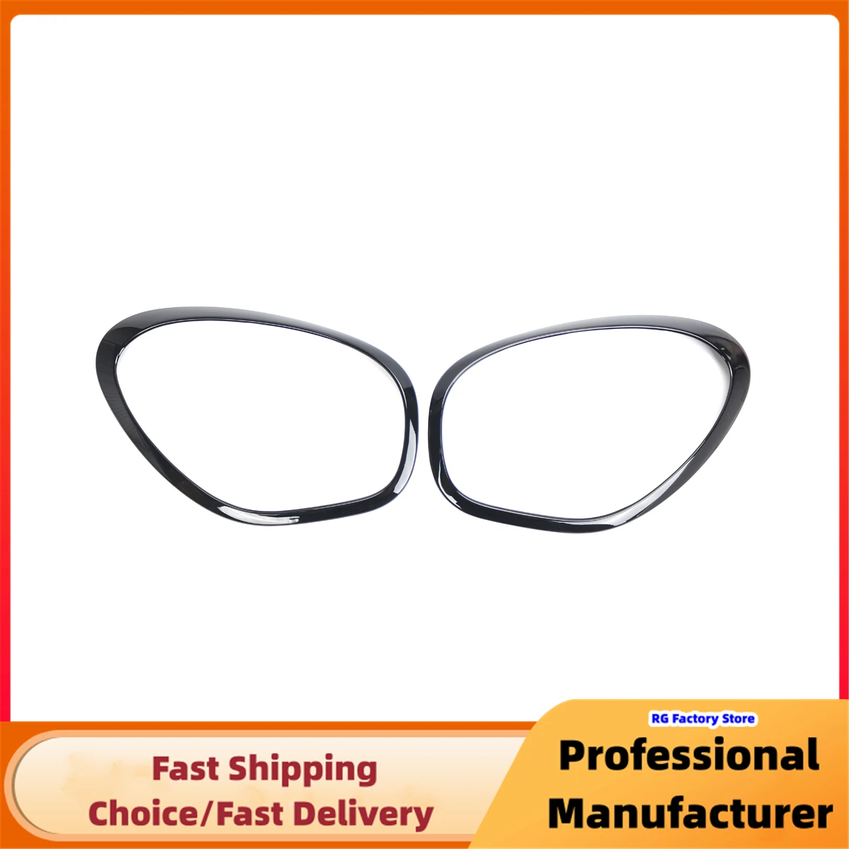 1Pair Headlamp Tailight Bezel Decor Cover For MINI R60 Cooper Countryman 2011-2016 Headlight Ring Bezel Trim Surround Cover