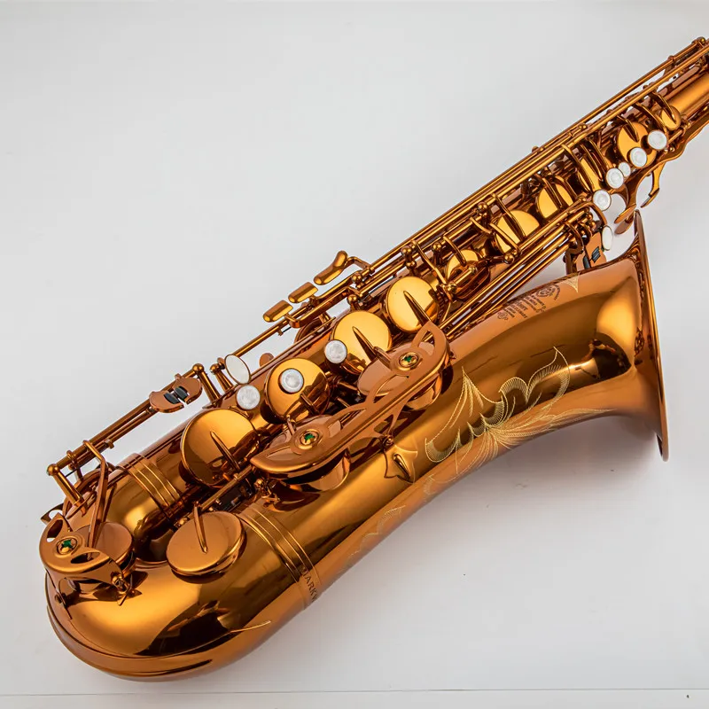 Custom Mark VI Saxophone High Quality Tenor Saxophone Copy Instruments Coffee color copper simulation Brass With mouthpiece