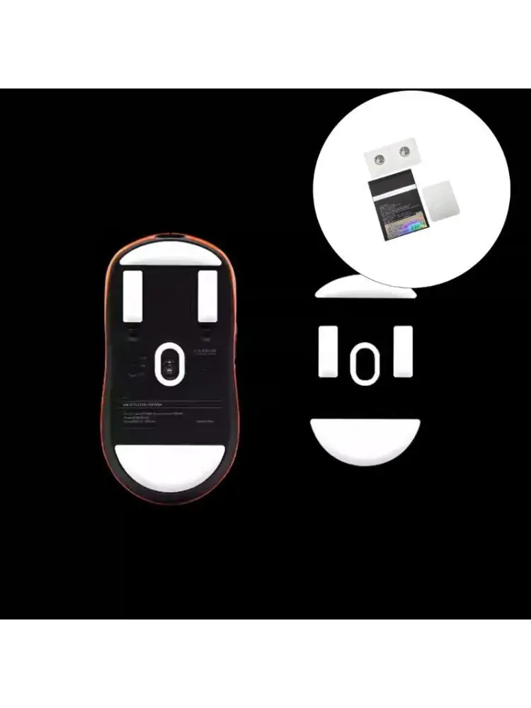 

652F Esportstiger Ice Mouse, наклейки для коньков, коврик для ног, круглые скользящие изогнутые края для мыши Incott G23