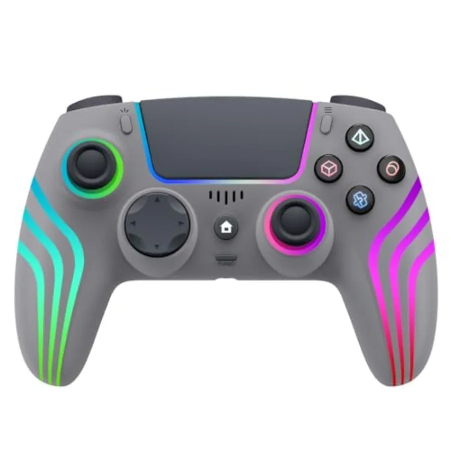 

Wireless Controller for PS5 with RGB Lighting Compatible with PS5 Controller/Windows PC /Android/iOS