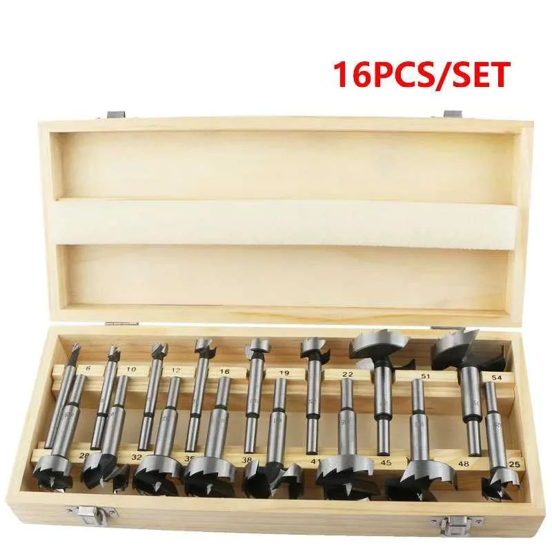 Multi-Tooth Flat Wing Wood Hole Cutter Auger Drill Bit Round Shank Hinge Drilling Tool for Door Window Cabinet