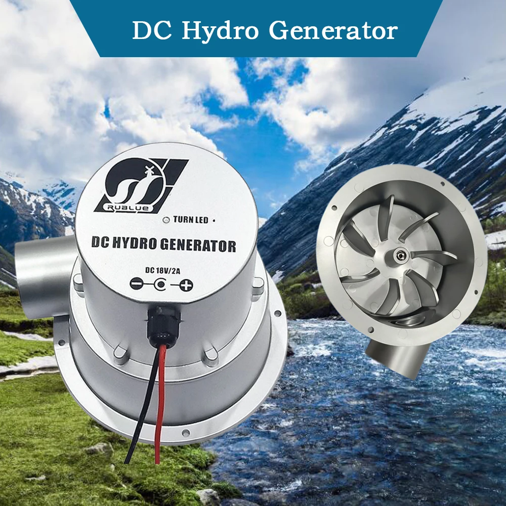 

DC18V 2A 36W Small Hydroelectric Generator Water Turbine Generator Brushless DC AC Hydraulic Pump Generator High Power Generator