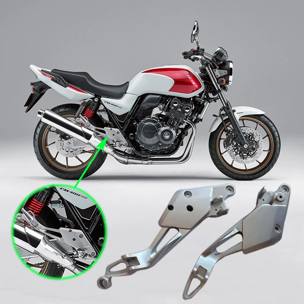 

Motorbike Aluminum Front & Rear Foot Pegs Pedals Rest Sets Mounting Brackets For Honda CB400 VTEC 1 2 3 4 1999-2008