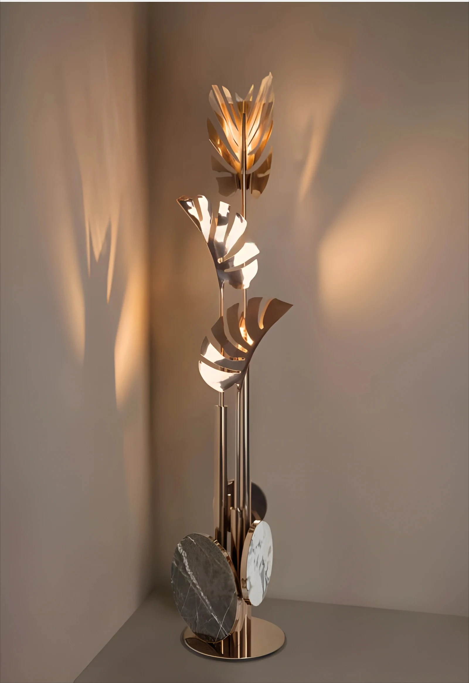 

A Italian modern simple villa light luxury high-end art decoration floor lamp home accessories