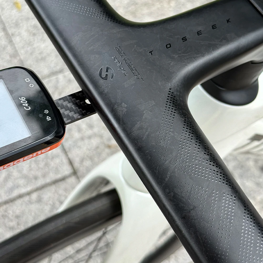 TOSEEK Carbon-Lenker, Rennrad-Carbon-Lenker, T700 Carbon-Integrallenker, Di2 Fahrradzubehör, Carbon-Drop-Bar – Detail 15