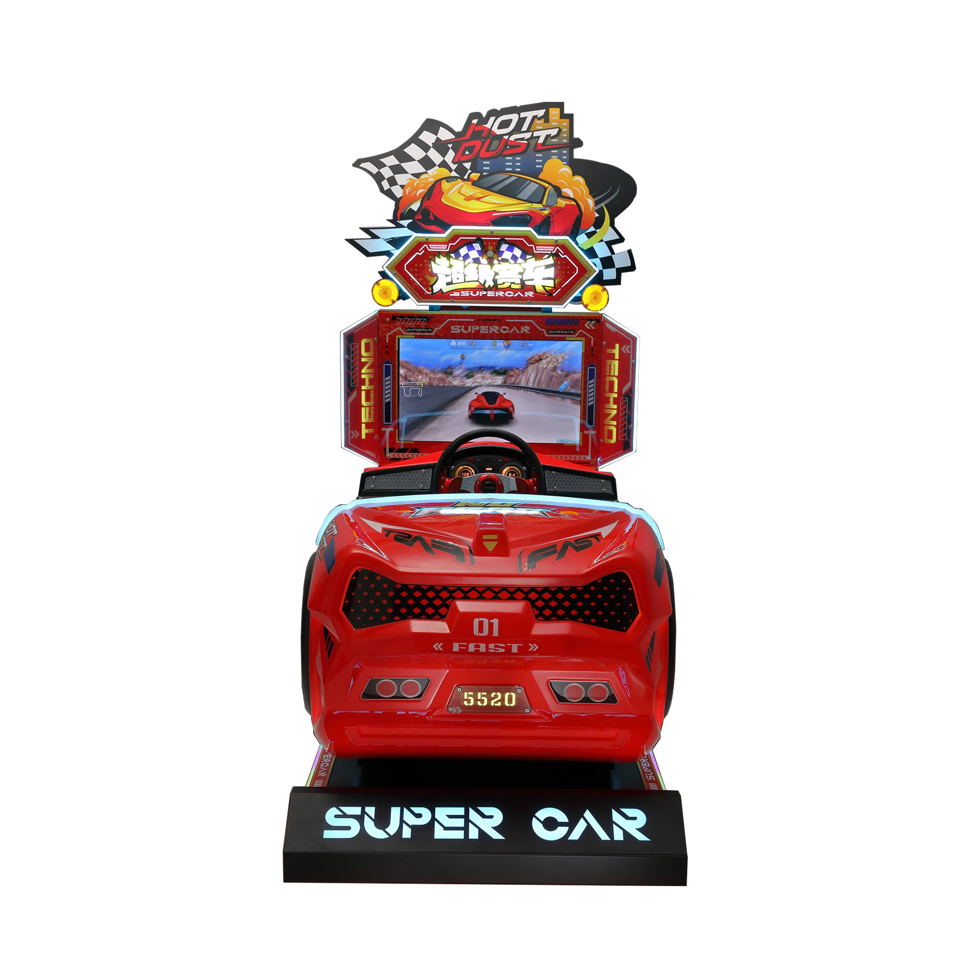 【2026】RaiseFun Factory بالجملة 3D VR Super Car Racing Simulator 26 بوصة آلة ألعاب الأركيد التي تعمل بقطع النقود المعدنية مع ضمان لمدة عام واحد #4