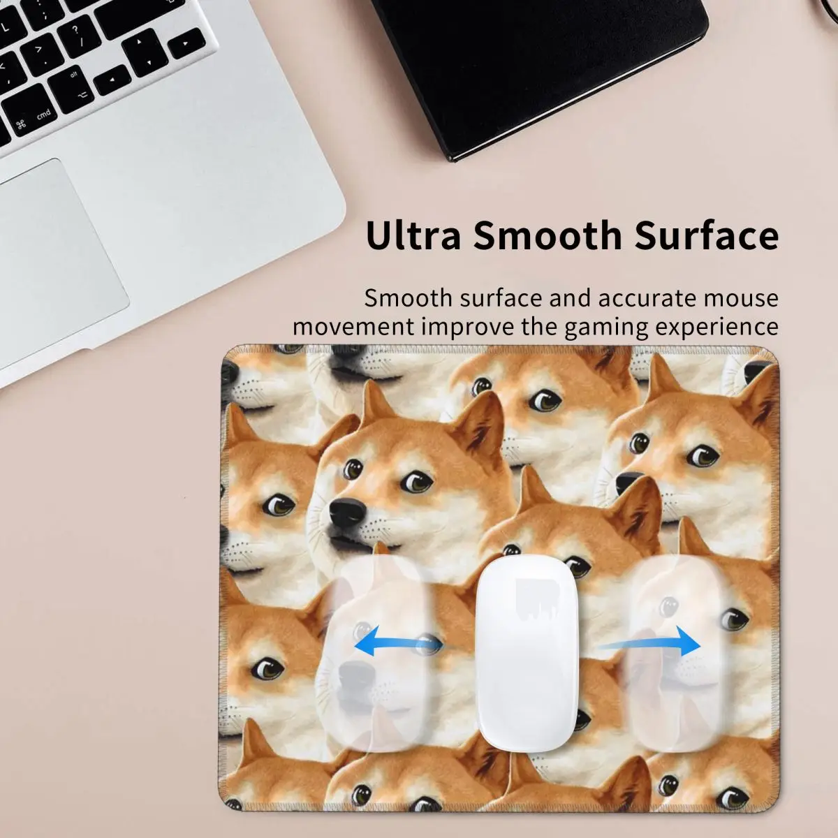 

Doge Shiba Inu Memes Mouse Pad Computer Keyboard Mouse Mat Gaming PC Desk Mat Office Table Mats