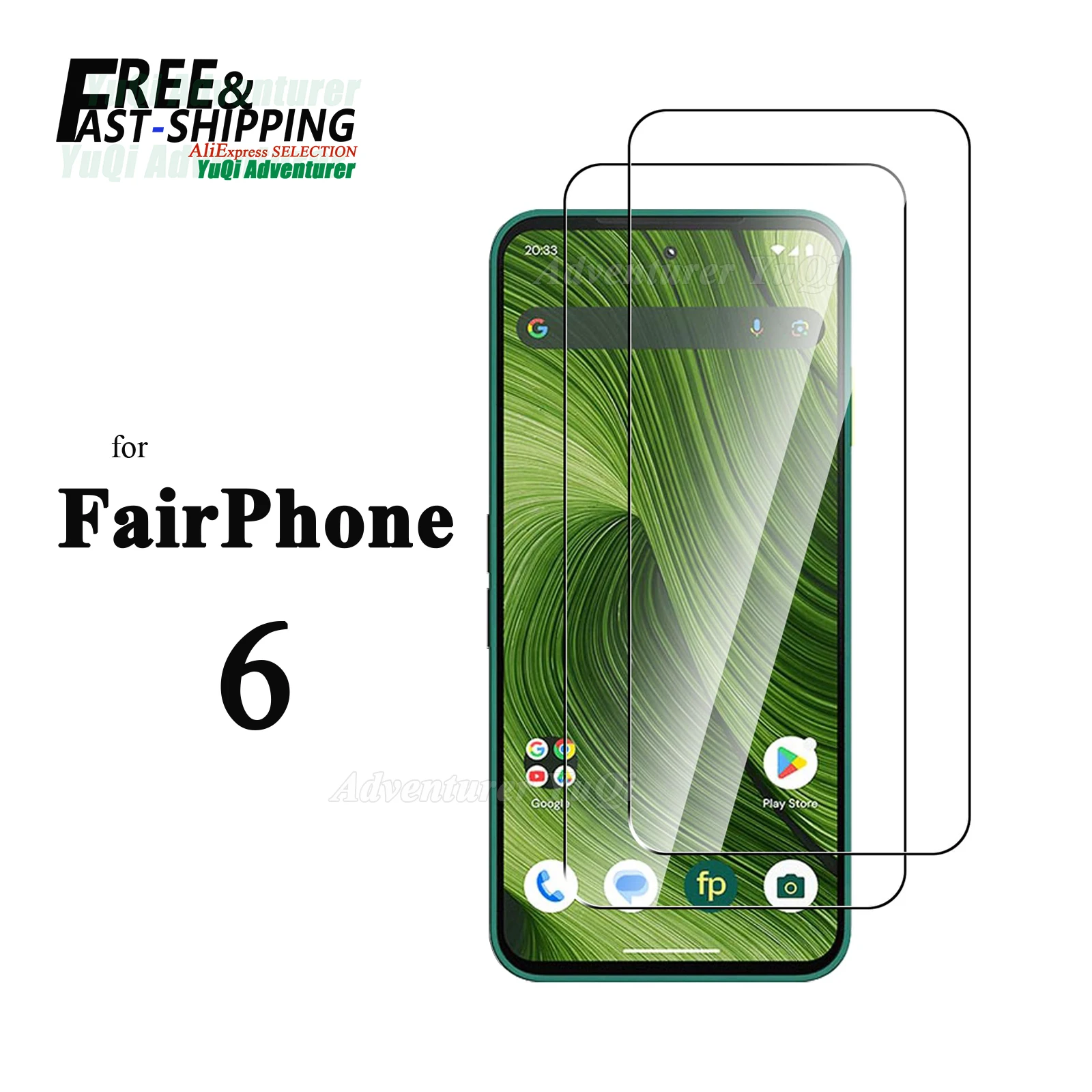 

Screen Protector For Fairphone 6 Tempered Glass HD 9H Transparent Clear Anti Scratch Case Friendly