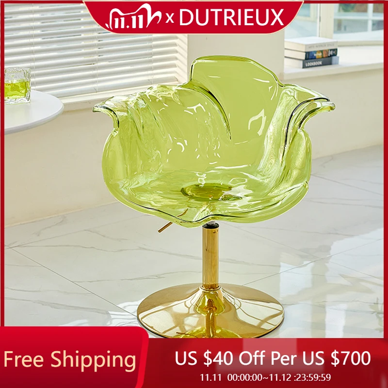 

Transparent Accent Living Room Chairs Nordic Luxury Designer Throne Balcony Chairs Comfortable Sillon Space Saving Furniture