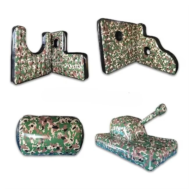 

Camouflage Paintball Equipment Air CS Nerfarchery Bunkers Enclousrue Inflatable Obstacles for Laser Tag